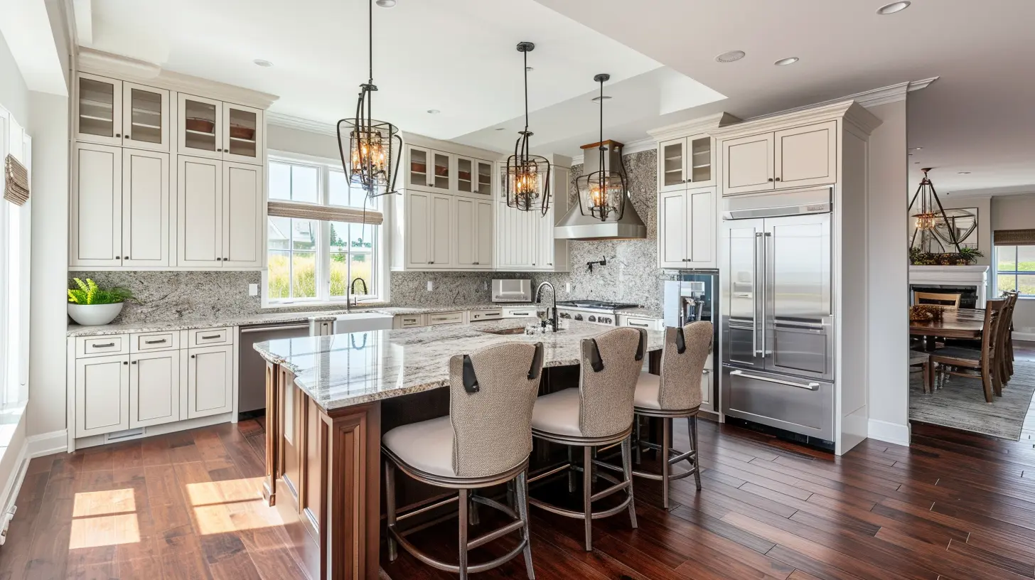 U-Shaped Kitchen Layout Large
